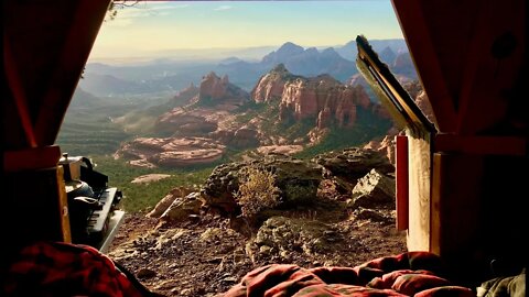 This Is My VIEW! Friday Night Cliffside Chat From My Campsite Above Sedona