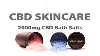 2000mg CBD Bath Salts Scented With Essential Oil