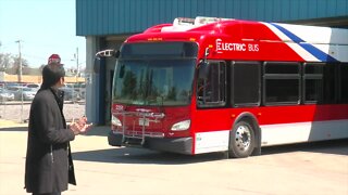NFTA debuts first electric bus