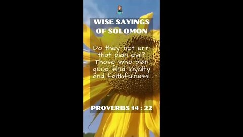 Proverbs 14:22 | NRSV Bible | Wise Sayings of Solomon