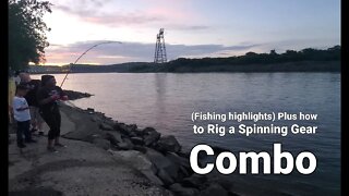(Fishing Highlights) Beginners guide to rigging a spin casting rod #saltwaterangler #spinningreel