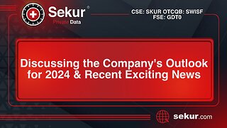 Sekur Private · Discussing the Company's Outlook for 2024 & Recent Exciting News