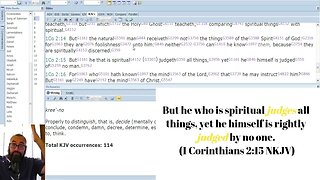 Comparing Romans 2:1 and 1 Cor. 2:15