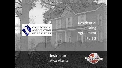 9 Residential Listing Agreement Part 2 of 3