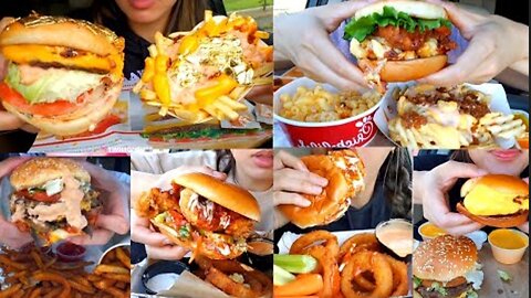 Food ASMR Burger Monster Compilation