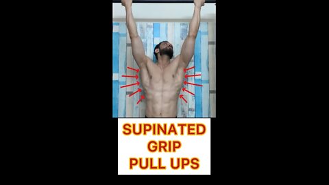 HOW TO DO PULL UPS SUPINATED GRIP #shorts #youtubeshorts