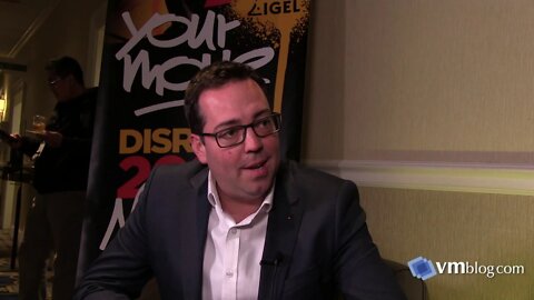 Simon Townsend of IGEL at DISRUPT 2020 - VMblog Interview