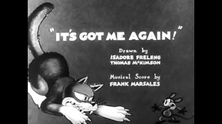 "It's Got Me Again!" (1932 Original Black & White Cartoon)