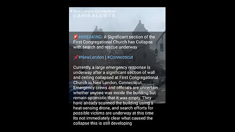 News Shorts: Church Collapses in Connecticut