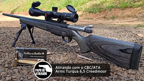 Atirando com o rifle CBC/ATA Arms Turqua 6,5 Creedmoor