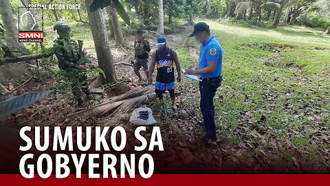 Isang miyembro ng CTG na kumikilos sa sorsogon, kusang sumuko sa pamahalaan