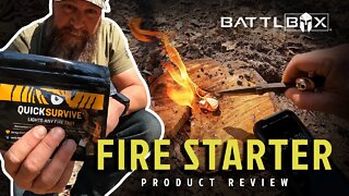 Testing the QuickSurvive Fire Starter