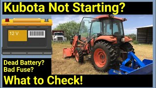 Kubota Tractor Not Starting? ● Easy Fix ✅