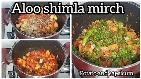 aloo shimla mirch recipe | easy and quick bhujiya recipe | potato and capsicum dish| by fiza farrukh