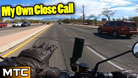 How I Handled My Own "Motorcycle Close Call" While Riding In Traffic