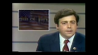 July 4, 1987 - Bill Wagman Delivers Fort Wayne's WANE-TV News