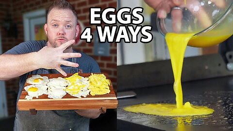 Cooking Eggs 4 Ways on a Blackstone Griddle