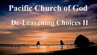 Jack Elder - De-Leavening Choices II