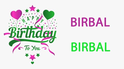 Happy Birthday to Birbal - Hindi Birthday Wish From Birthday Bash