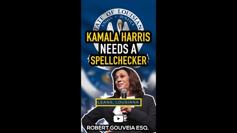 Kamala Harris needs a Spellchecker #shorts