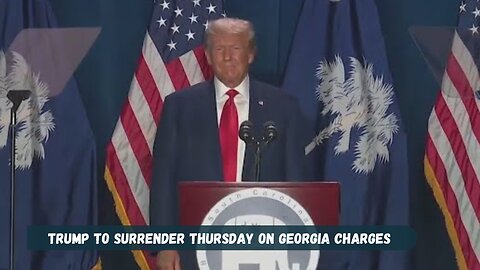 Trump to surrender Thursday on Georgia charges