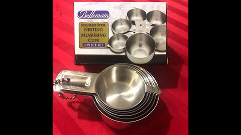 Bellemain One Piece Stainless Steel Measuring Cups - Nesting Measuring Cups for Kitchen, Bakers...