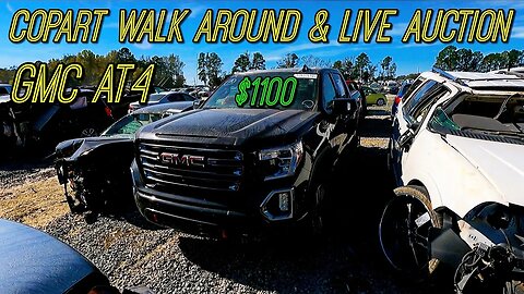 Copart Walk Around And Live Auction, GMC AT4 CHEAP!