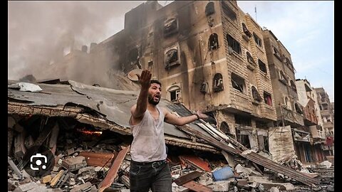 Moment philistinians rescue children from rubble in ghaza