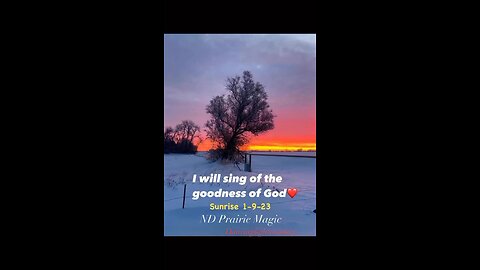 I will sing of the goodness of God❤️