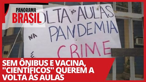Sem ônibus e vacina, "científicos" querem a volta às aulas - Panorama Brasil nº 476 - 11/02/21
