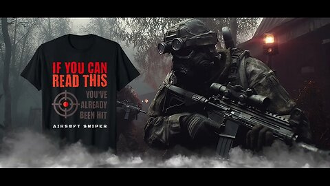 😆 Funny Airsoft Sniper Shirt Commercial