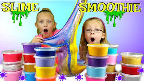 Mixing ALL MY SLIMES! Giant DIY Slime Smoothie!