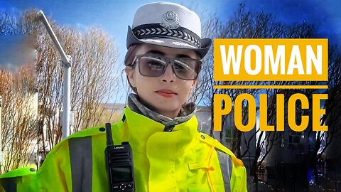 Women Police Doing her work