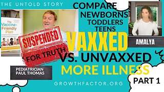 VAXXED VS UNVAXXED BABIES, TEENS: Dr. Paul Thomas (PROOF vaxxed kids much sicker!)