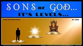 SONS OF GOD... IT’S LEVELS...