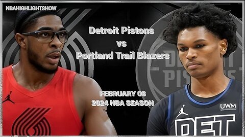 Detroit Pistons vs Portland Trail Blazers Full Game Highlights | Feb 8 | 2024 NBA Season