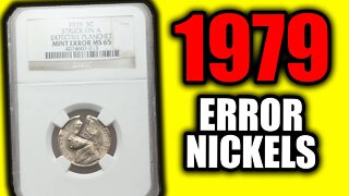 What are these ERROR COINS Worth? 1979 NICKEL Coin Values!