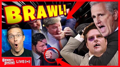 BLOODBATH BRAWL on House FLOOR! McCarthy Speaker Vote VIOLENCE, CRENSHAW Bloody Fist!? Gaetz WINS!?