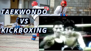 Taekwondo vs kickboxing fight - Like Bruce lee