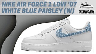 Nike Air Force 1 Low '07 Essential White Worn Blue Paisley (W) - DH4406-100 - @SneakersADM