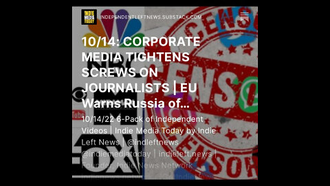 10/14: CORPORATE MEDIA TIGHTENS SCREWS ON JOURNALISTS | Stop The Killing of Kevin Johnson! +