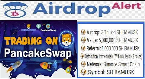 【Airdrop SHIBA MUSK】Ganhe 5 Milhões do token SHIBAMUSK | 1 MIlhão por Referido | CryptoCurrency