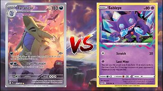 Pokemon TCG Live Tyranitar VS Sableye Cramorant!!