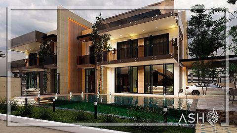 Exterior design for twin villa-Palestine Jericho