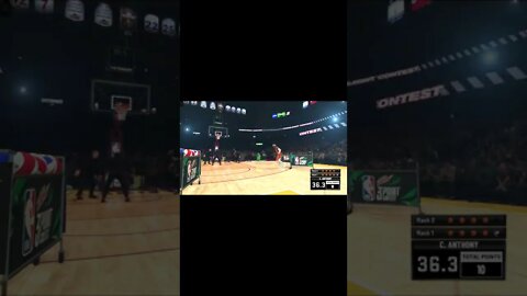 NBA 2k22 3 Point Contest Carmelo Anthony #shorts