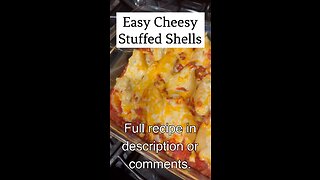 EASY CHEESY Stuffed Shells Recipe