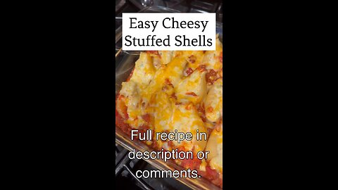 EASY CHEESY Stuffed Shells Recipe