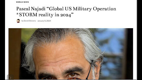 Pascal Najadi - “Global US Military Operation #STORM reality in 2024”