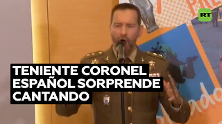 Teniente coronel del Ejército español muestra su talento musical