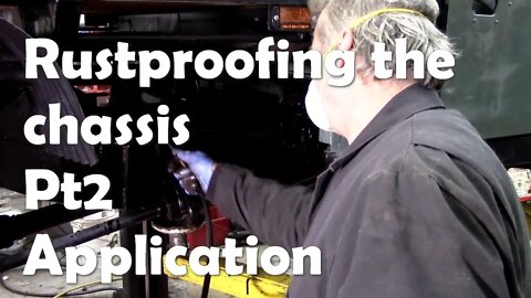 Rust proofing a 110 chassis. Part 2 Application